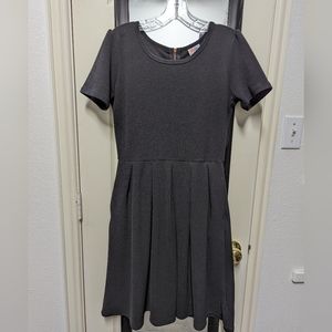 LuLaRoe solid black dress